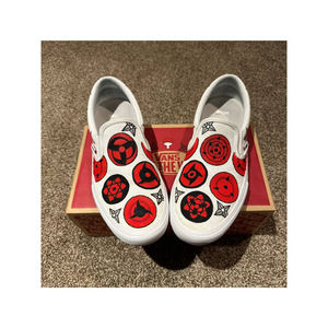 Custom Painted Vans x Naruto Sharingans